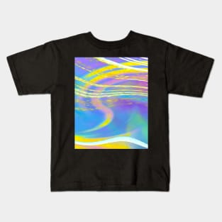 yellow swirls color Kids T-Shirt